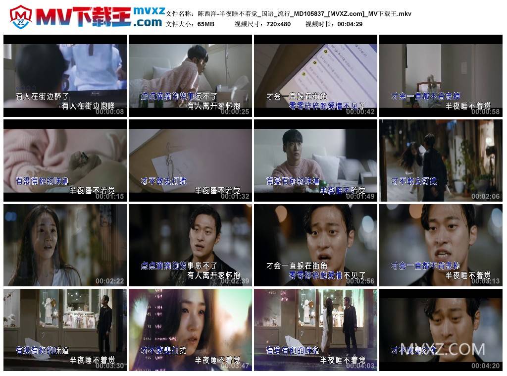 陈西洋-半夜睡不着觉_国语_流行_MD105837